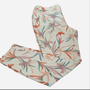 Cooper & Ella Luxe stretch pants, floral, size 8